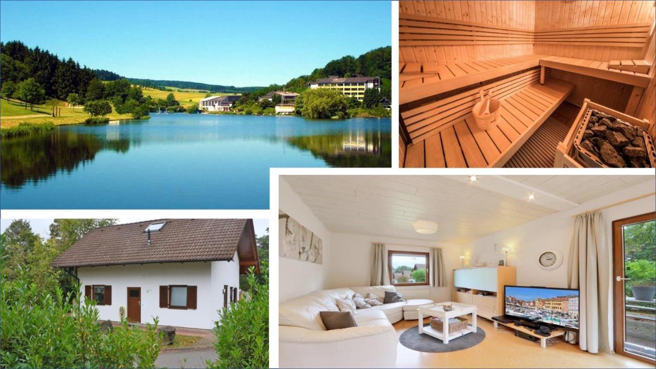 Seepark Kirchheim Ferienhaus Bei Anne Mit Sauna Exterior photo